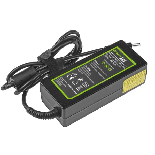 Grøn Cell Oplader til Dell Inspiron, 19,5V 3,34A 65W - Sort