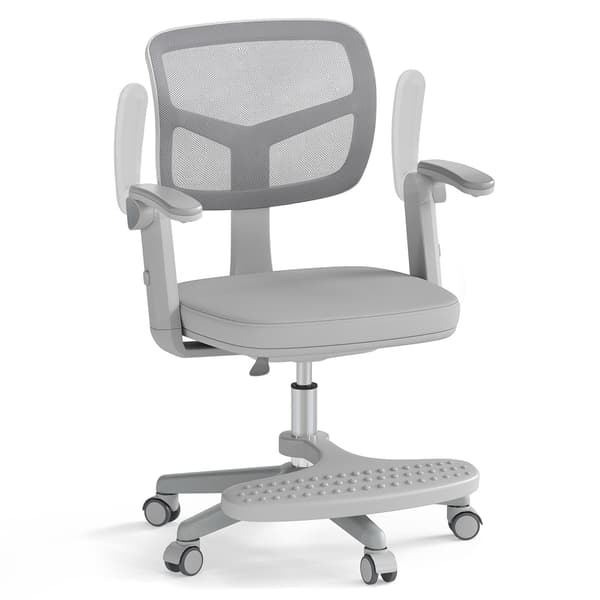 Barnestol, justerbar høyde 41–52 cm, grå