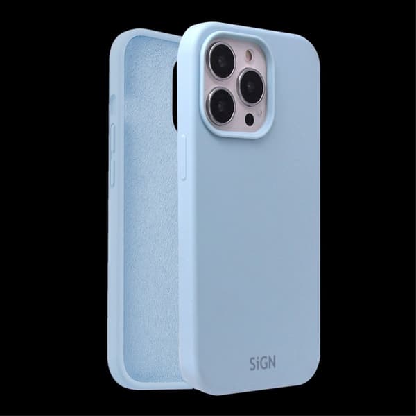 Liquid Silikone Cover til iPhone 15 Pro Max - Lyseblå