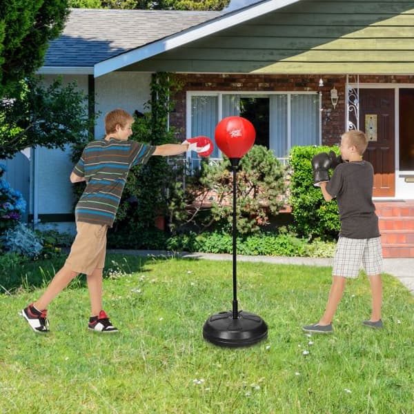 Barn Reflex Boxsäck Set, 122–154 cm, Stativ, Handskar