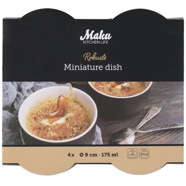 Miniformar i keramik, 4-pack