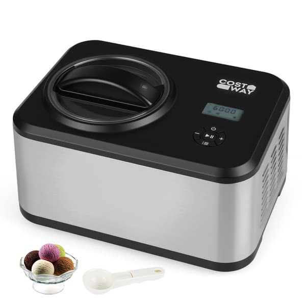 Kompressorglassmaskin 1,5 l, rostfritt stål, LCD-timer