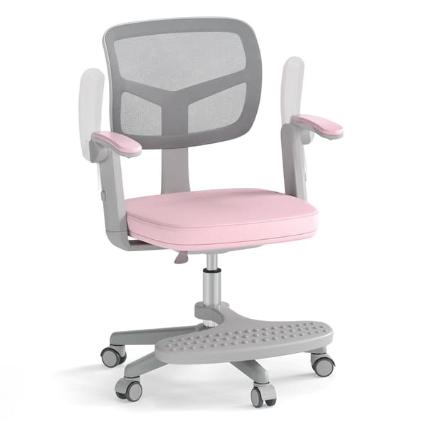 Barnstol, justerbar höjd 41-52 cm, rosa