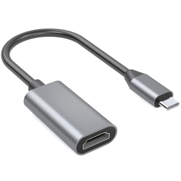 USB-C til HDMI Adapter 5V, 1A - Svart/grå