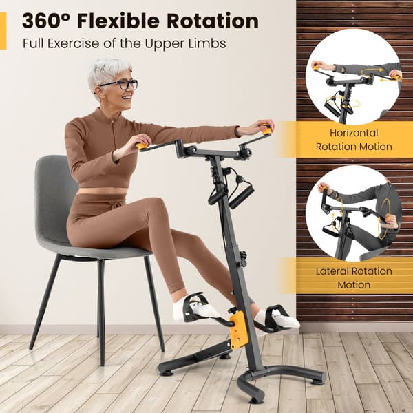 Pedaltræner med justerbart håndgreb, foldbar, 9 niveauer