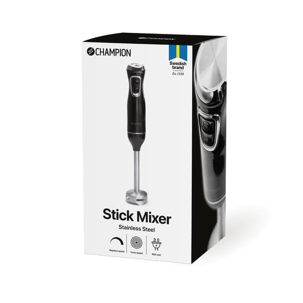 Stativmikser 600W rustfritt stål/svart