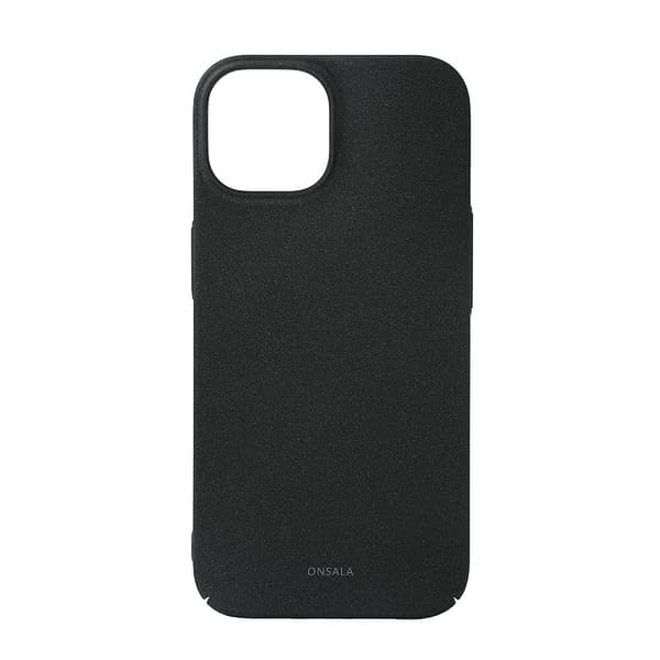 ONSALA Bagcover Thin Sand Burst iPhone 15 Sort