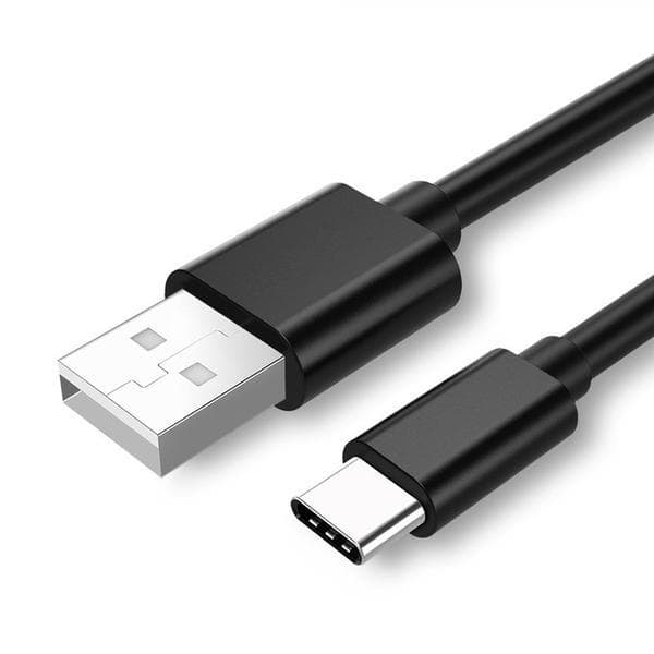USB-C Kabel 2.4A, 2m - Sort