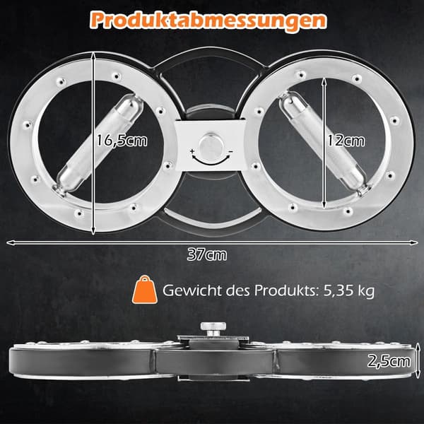 Armträningsenhet, justerbart motstånd, 360 rotation