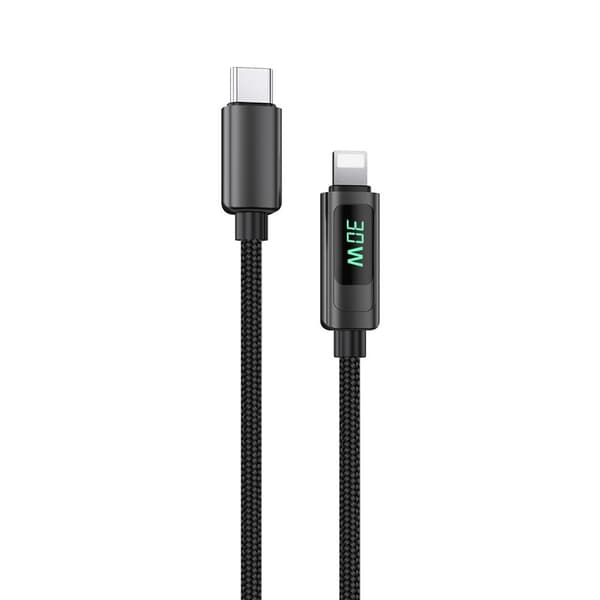 NEXTBATT USB-C til Lightning-kabel 30W PD, 2m - Svart