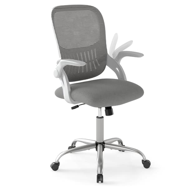 Ergonomisk kontorstol med oppfellbare armlener og vippefunksjon