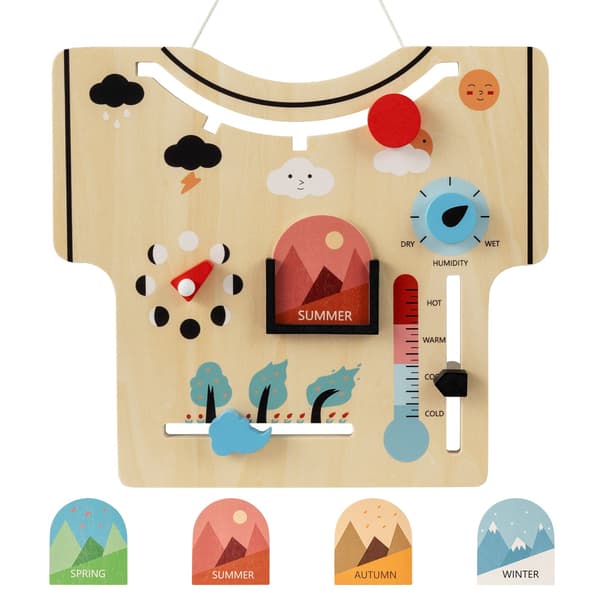 Montessori träkalender – årstider, väder, månfaser