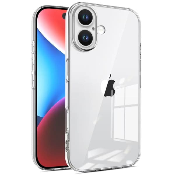 Ultra Slim deksel til iPhone 16 Plus - Gjennomsiktig