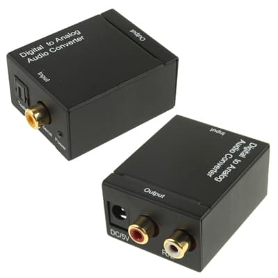 Toslink-sovitin/koaksiaalinen analogiseen ääneen