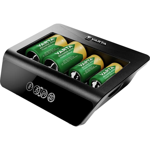 Universell LCD-batteriladdare för AA, AAA, C, D, 9V