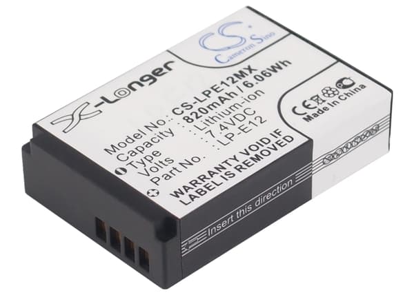 Batteri för LP-E12 ersättningsbatteri