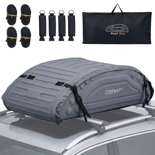 Vanntett 400L biltakbag, 4 stropper