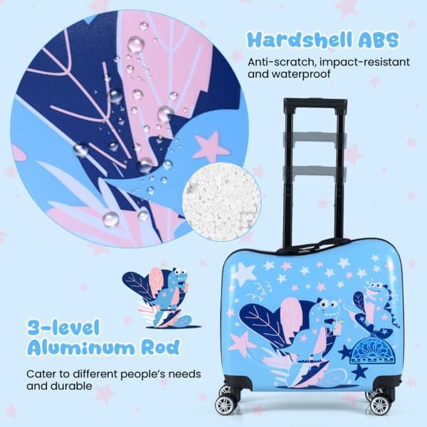Barn 2-delat handbagageset, blått