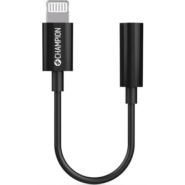 Lightning til 3,5 mm adapter, svart