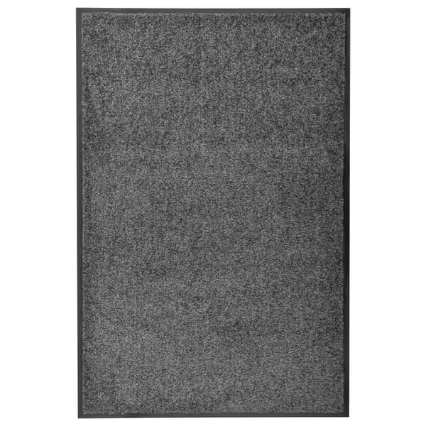 vidaXL Dørmatte vaskbar antrasitt 60x90 cm