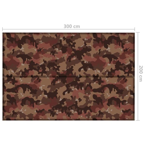 vidaXL Tarp 3x2 m kamouflage