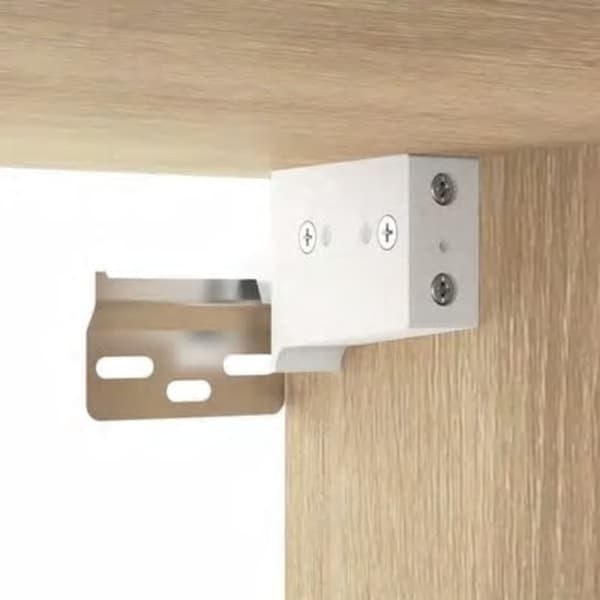 vidaXL Speilskap med LED sonoma eik 76x15x55 cm