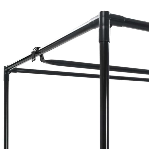 vidaXL Garderob gräddvit 75x50x160 cm