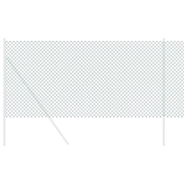 vidaXL Kjedegjerde grønn 25 x 1 m Stål