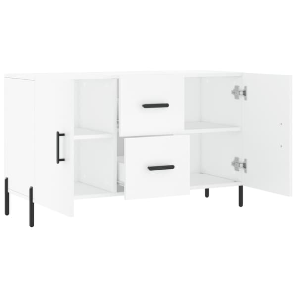 vidaXL Skänk vit 100x36x60 cm konstruerat trä