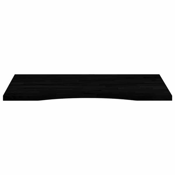 vidaXL Bordsskiva mörkbrun 80x50x2,5 cm massiv ek rektangulär