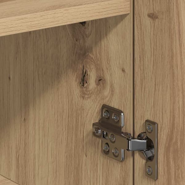 vidaXL Serviesskap Artisan Eik 78 x 38 x 80 cm Konstruert tre