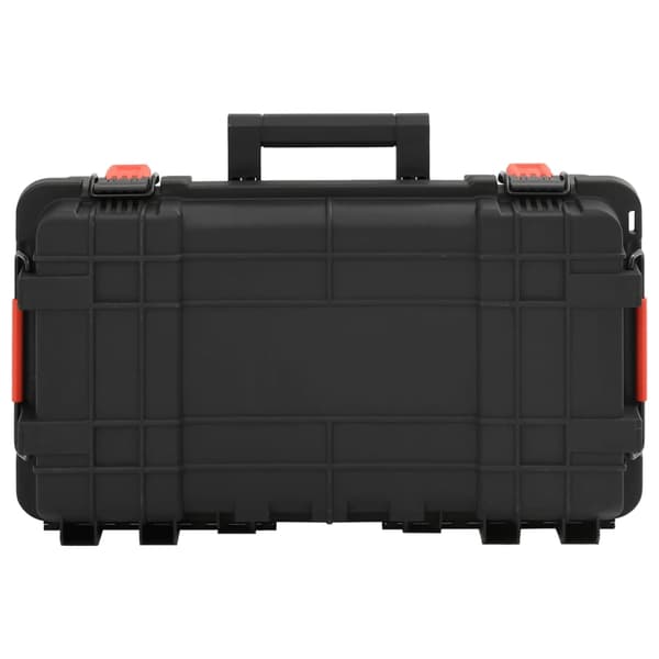vidaXL Bærbar flykasse svart 56,5x34x16 cm PP