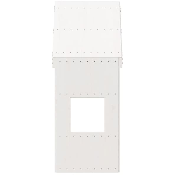 vidaXL Tak for barneseng hvit 55x99x139,5 cm heltre furu