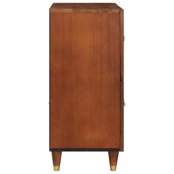 vidaXL Serviesskap Brun 60 x 33,5 x 75 cm Massiv mango tre