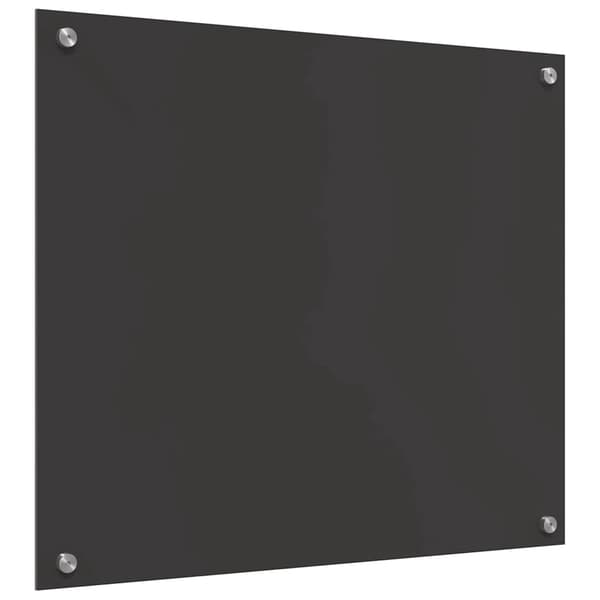 vidaXL Köksstänkskydd 2 st Mörkgrå 70 x 60 cm härdat glas