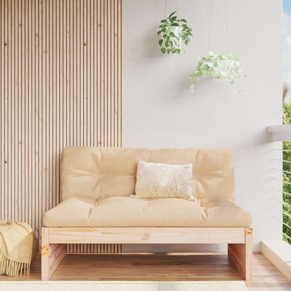 vidaXL Mittensoffa 120x80 cm massiv furu