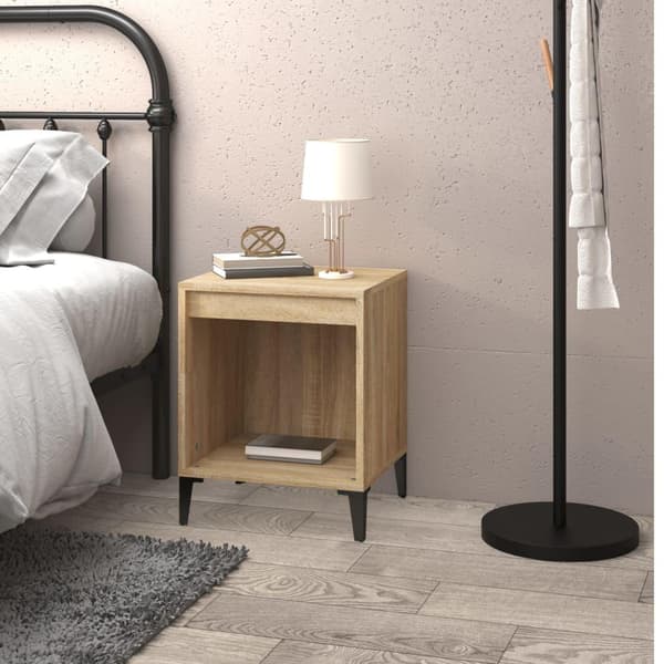 vidaXL Nattbord sonoma eik 40x35x50 cm