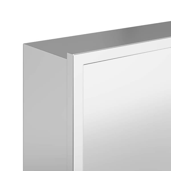 vidaXL Dusjniche sølv 90 x 30 x 9,5 cm Rustfritt Stål