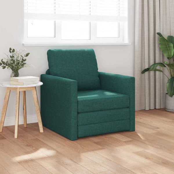 vidaXL Soffsäng Mörkgrön 74 x 77 x 81 cm tyg