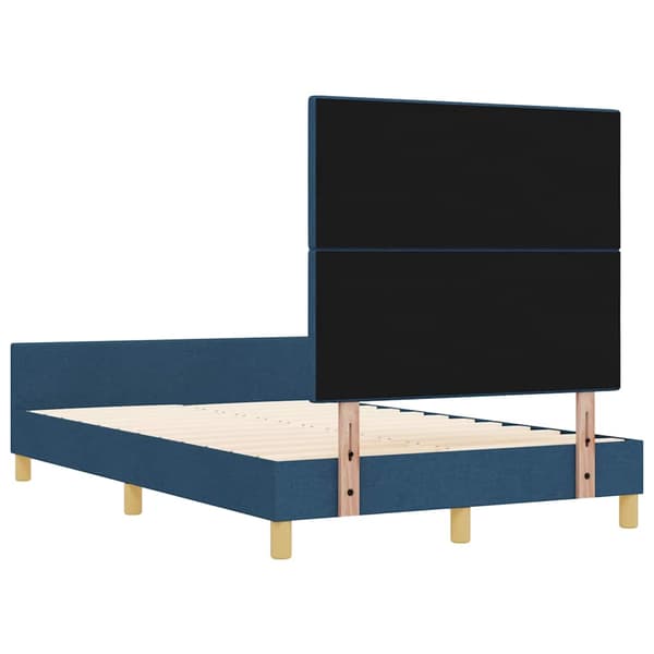 vidaXL Sängram Blå 120x190 cm Tyg