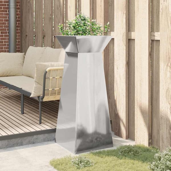 vidaXL Pelarkrukor Silver 40 x 40 x 100 cm