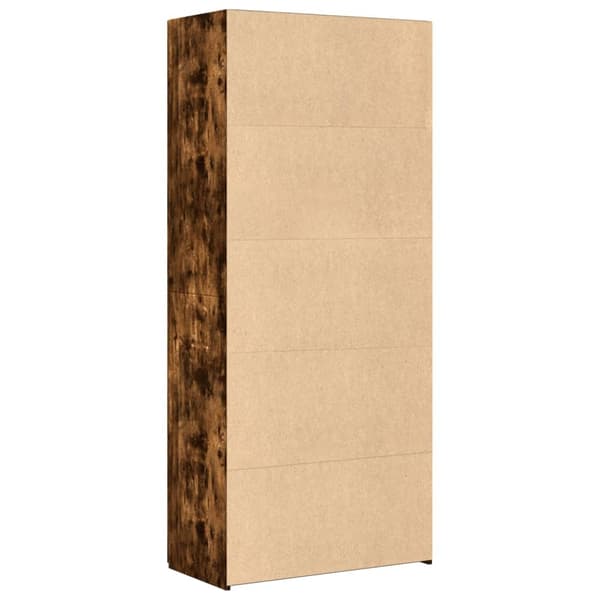 vidaXL Highboard røkt eik 80x42,5x185 cm konstruert tre
