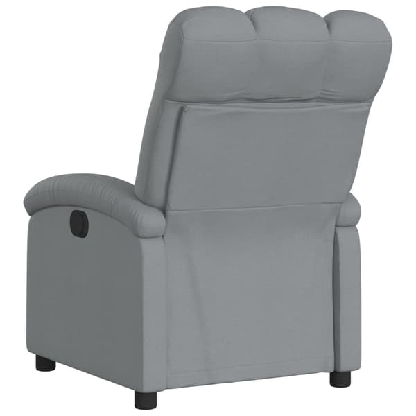 vidaXL Reclinerfåtölj ljusgrå tyg