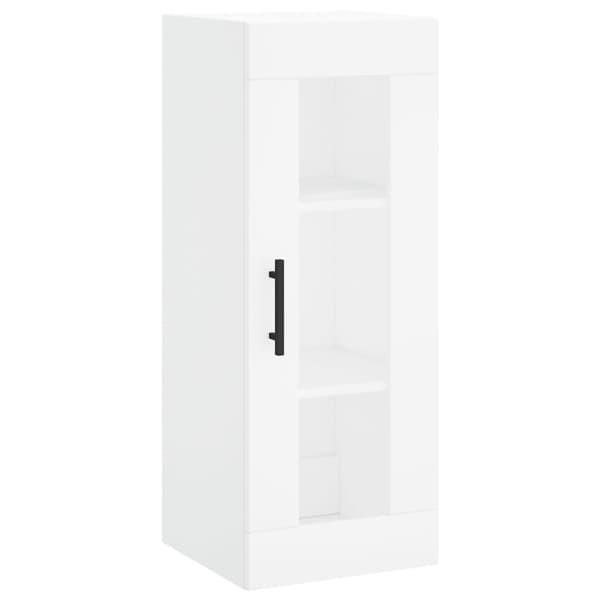vidaXL Highboard hvit 34,5x34x180 cm konstruert tre