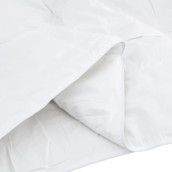 vidaXL Täckeset med kudde 3 pcs Vit Bomull