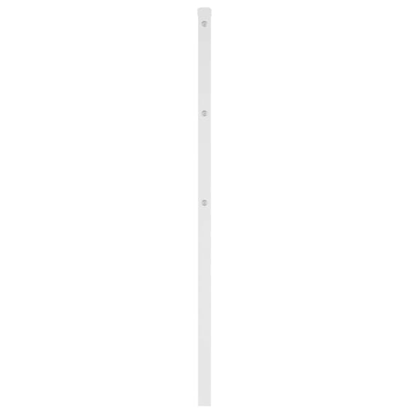 vidaXL Utskiftbar sengegavl i metall hvit 75 cm