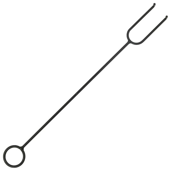 vidaXL Eldstad med eldgaffel 62 cm XXL stål