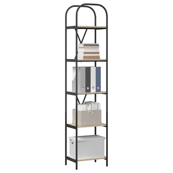 vidaXL Bokhylle Sonoma eik 40 x 30 x 183 cm Konstruert tre