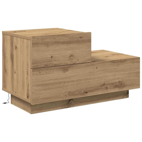 vidaXL Nattbordskap Artisan Eik 70 x 36 x 40,5 cm Konstruert tre
