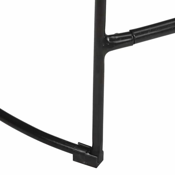vidaXL Barkrakker 2 stk sort 45x40x62 cm heltre mango
